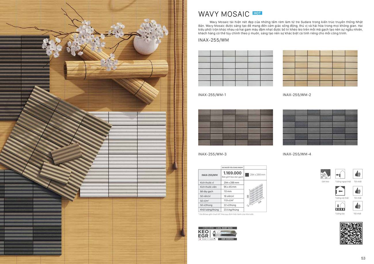 Catalogue và Bảng giá Gạch kiến trúc INAX mới nhất 2024 /Page 26